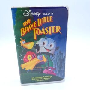 Vintage Disney The Brave Little Toaster VHS Kids Blue Clamshell Case